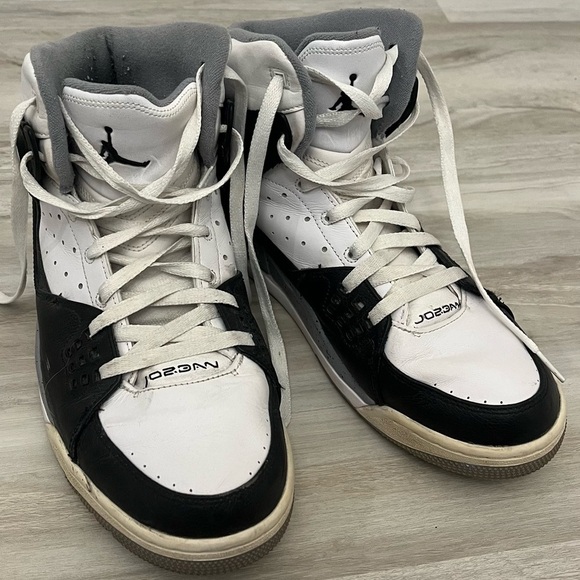 Nike Air Jordan Mens SC-1 White Black 538698-104 High-Top Sneakers Shoes main image 4